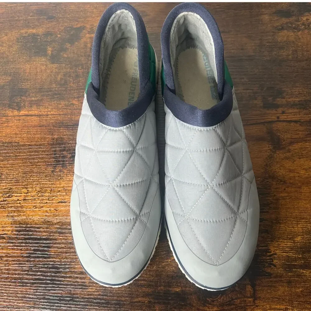 L.L.‎ Bean Ultralight PrimaLoft Slip-Ons Green Grey Men's 12 Medium *No Insert*